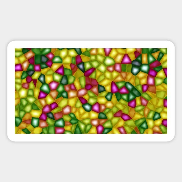 Multicolored Mosaic Pattern Sticker by pinkal